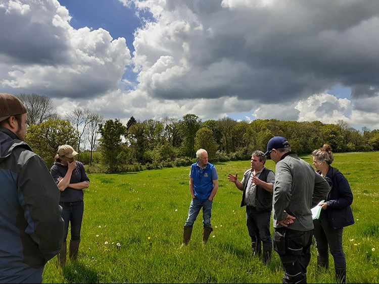 RELACS Farmer Field School, May 21 Paul Redmore talks about herbal leys at Neston Park